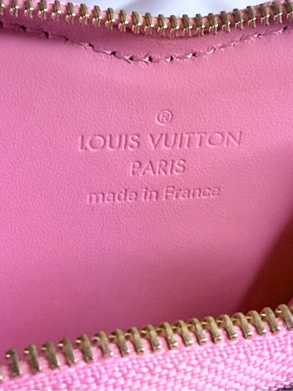 Louis Vuitton Monogram Vernis Heart Coin Purse with Gold Chain